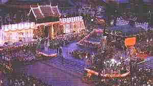 Evening Victory Celebration at the Lady Statue Thao Suranaree