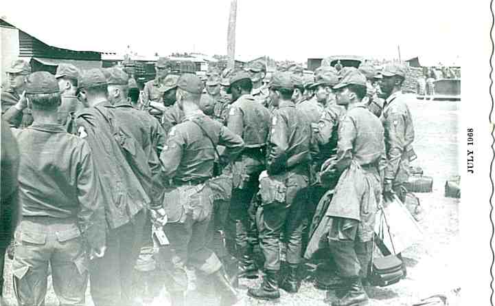 697th Formation by the Motor Pool

in July 1968 at Camp #44, Korat, Thailand