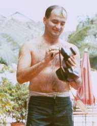 LT Gerry McCarron on R&R tryin to figure out a camera...