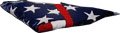 Veterans folded flag memorial